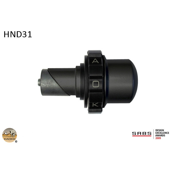 Kaoko Kaoko Throttle Stabilizer for Honda models with 19mm ID bars and 31mm OD bar weights; incl. F6B Goldwing (2013-), VFR800/Blackbird (2001-),  CBR1100XX Blackbird,  VTR1000 Firestorm (1998-2008), CBR650F (2015-), CTX700/N/ND/DCT (2013-), CBR650R '19-